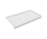 Swanstone R-3460 34 x 60 Veritek Alcove Shower Pan with Center Drain in White FF03460MD.010