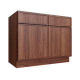 Oslo Classic Walnut Double Door Standard Base Cabinet - 39" W