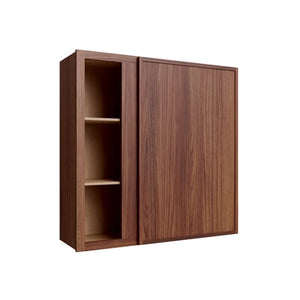 Oslo Classic Walnut Blind Wall Cabinet - 36" W x 36" H