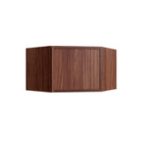 Oslo Classic Walnut Corner Wall Cabinet - 24" W x 15" H