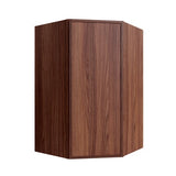 Oslo Classic Walnut Corner Wall Cabinet - 27" W x 36" H