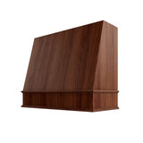 Oslo Classic Walnut Angled Hood Classic Trim - 42" W x 48" H