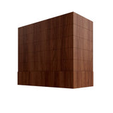 Oslo Classic Walnut Box Hood with Shiplap Walnut Band - 30" W x 30" H