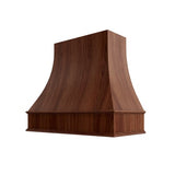 Oslo Classic Walnut Curved Hood Classic Trim - 42" W x 36" H