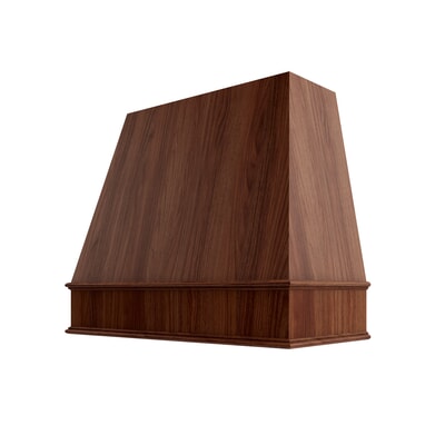 Oslo Classic Walnut Tapered Hood Classic Trim - 30" W x 48" H