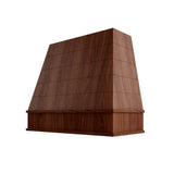 Oslo Classic Walnut Tapered with Shiplap Hood Block Trim - 42" W x 30" H