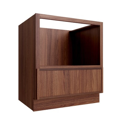 Oslo Classic Walnut Microwave Base Cabinet - 30" W