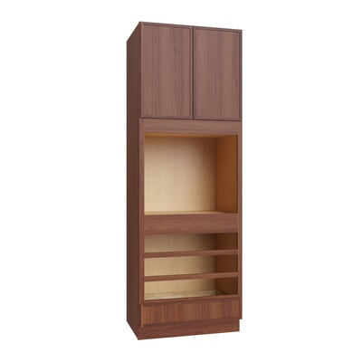Oslo Classic Walnut Oven Cabinet - 33" W x 96" H