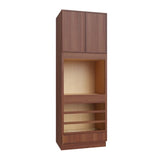 Oslo Classic Walnut Oven Cabinet - 33" W x 96" H