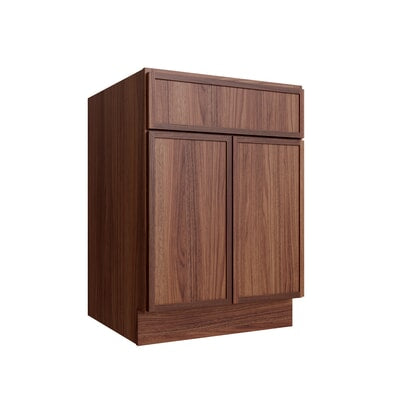 Oslo Classic Walnut Double Door Vanity - 27" W
