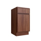 Oslo Classic Walnut Single Door Base Vanity - 18" W