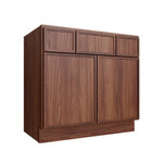 Oslo Classic Walnut Vanity Sink Base - 36