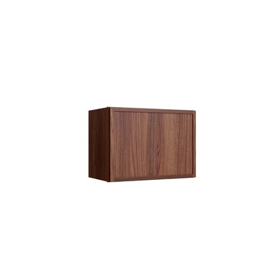 Oslo Classic Walnut Single Door Wall Cabinet - 12" W x 15" H