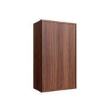 Oslo Classic Walnut Single Door Wall Cabinet - 15" W x 36" H