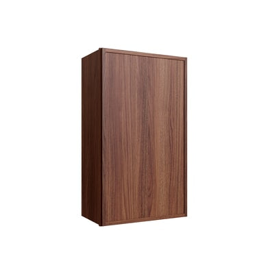 Oslo Classic Walnut Single Door Wall Cabinet - 15" W x 36" H