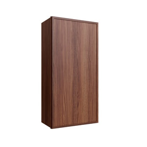 Oslo Classic Walnut Single Door Wall Cabinet - 21" W x 42" H