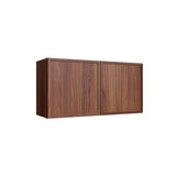 Oslo Classic Walnut Double Door Wall Cabinet - 30" W x 18" H