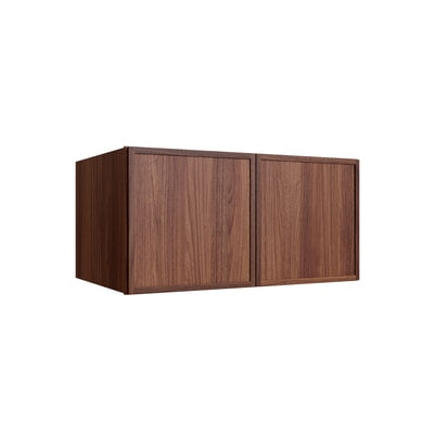 Oslo Classic Walnut Deep Wall Cabinet - 33" W x 18" H x 24" D