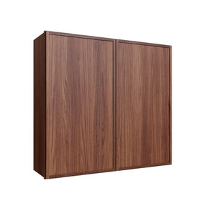 Oslo Classic Walnut Double Door Wall Cabinet - 33