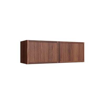 Oslo Classic Walnut Double Door Wall Cabinet - 36" W x 12" H