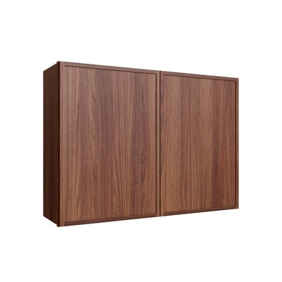 Oslo Classic Walnut Double Door Wall Cabinet - 42" W x 30" H