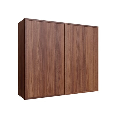 Oslo Classic Walnut Double Door Wall Cabinet - 42" W x 36" H