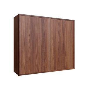 Oslo Classic Walnut Double Door Wall Cabinet - 42" W x 36" H