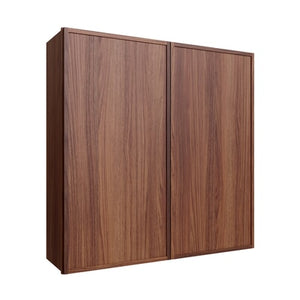 Oslo Classic Walnut Double Door Wall Cabinet - 42