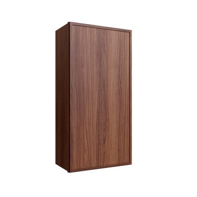 Oslo Classic Walnut Single Door Wall Cabinet - 9" W x 42" H