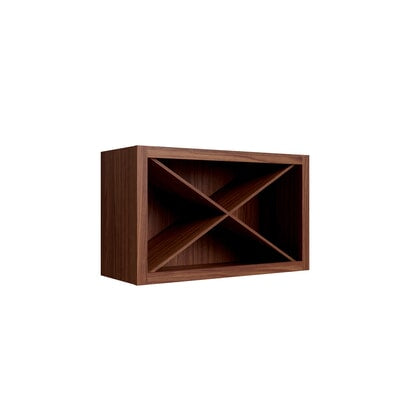 Oslo Classic Walnut Wine Rack - 30" W x 18" H x 12" D