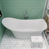 ALFI brand AB2553-PC Polished Chrome Free Standing Floor Mounted Bath Tub Filler