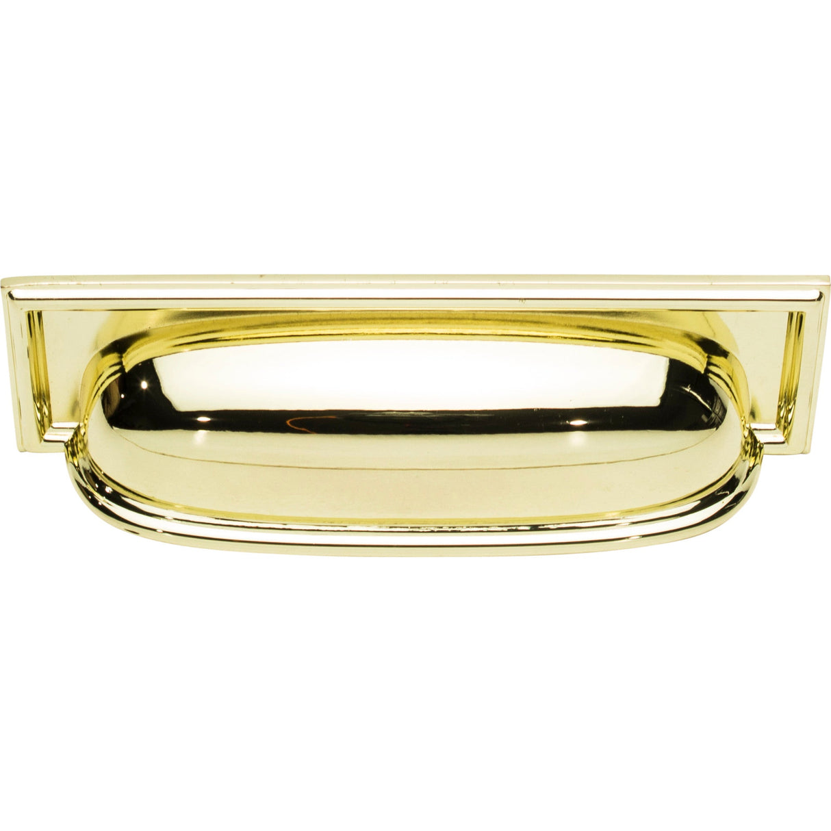 Atlas Homewares Campaign Rope Cup Pull 3 3/4 Inch (c-c) Polished Brass