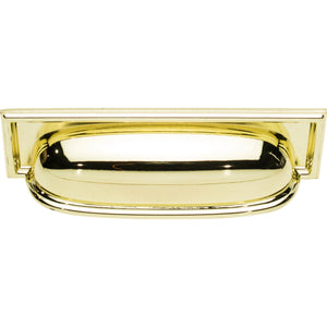 Atlas Homewares Campaign Rope Cup Pull 3 3/4 Inch (c-c) Polished Brass