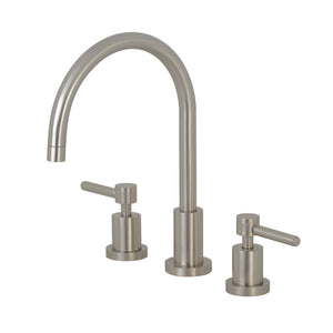 Kingston Brass KS8728DLLS Widespread Kitchen Faucet, Brushed Nickel