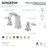 Kingston Brass KB983ALAB Victorian 2-Handle 8 in. Widespread Bathroom Faucet, Antique Brass