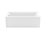 MAAX 106813-000-002-002 Mackenzie Corner 6032 AcrylX Corner Right-Hand Drain Bathtub in White