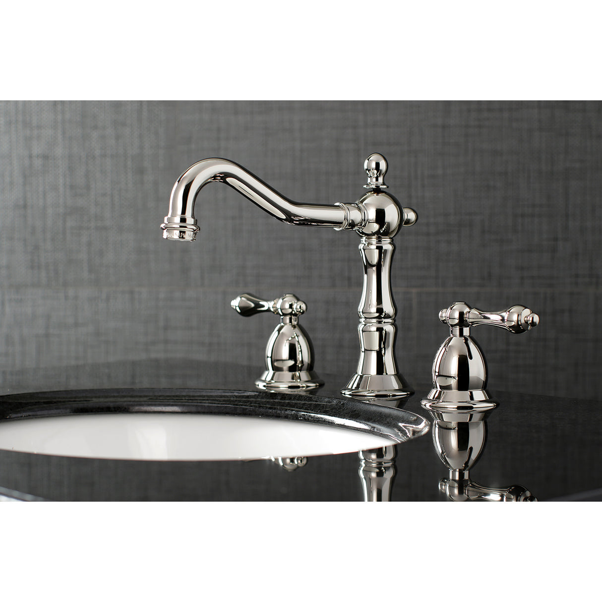 Kingston Brass KS1976AL 8 in. Widespread Bathroom Faucet, Polished Nickel