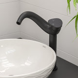 ALFI brand ABC909 White 17" Decorative Round Vessel Above Mount Ceramic Sink