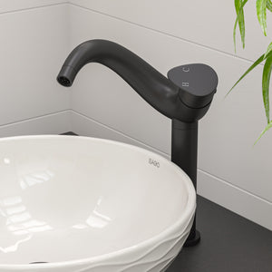 ALFI brand ABC909 White 17" Decorative Round Vessel Above Mount Ceramic Sink