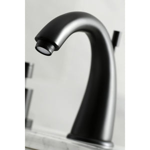 Kingston Brass KS2960DL 8 in. Widespread Bathroom Faucet, Matte Black