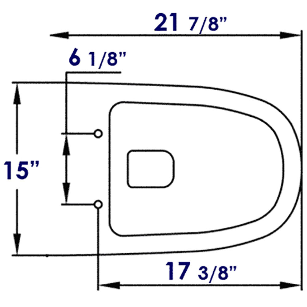 EAGO R-332SEAT Replacement Soft Closing Toilet Seat for WD332