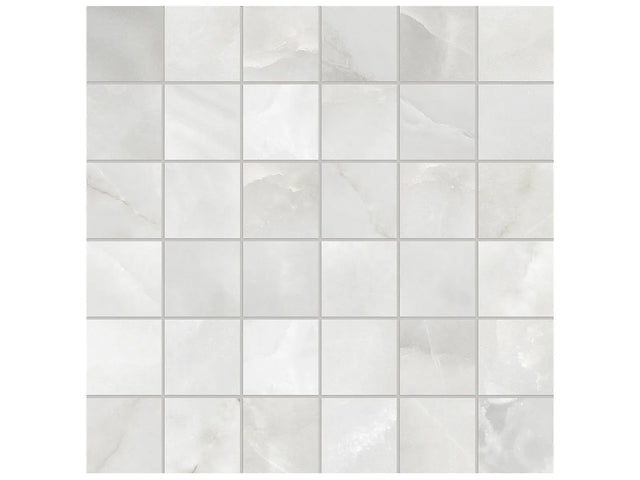 Anatolia Tile 2X2 La Marca Onyx Honed 36 Piece Porcelain Mosaics. 1 Sheet = .96 Sf. 4501-0372-0 (68-473) Onyx Nuvolato 2x2 Honed - premium natural stone mosaic tile from Anatolia Tile, available at PoshHaus showroom in Keene, NH