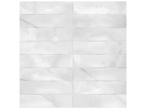 Anatolia Tile 3X12 Raffino Plane Calacatta Matte 4000-0278-0 Onyx Suave Artisan - premium natural stone mosaic tile from Anatolia Tile, available at PoshHaus showroom in Keene, NH