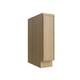 Oslo Oak Single Door Full Height Base Cabinet - 9" W