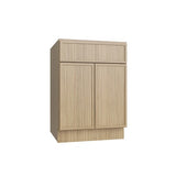 Oslo Oak Double Door Standard Base Cabinet - 24" W