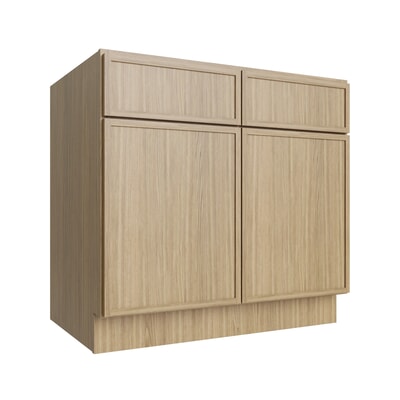 Oslo Oak Double Door Standard Base Cabinet - 39" W