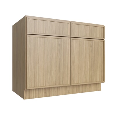 Oslo Oak Double Door Standard Base Cabinet - 42" W
