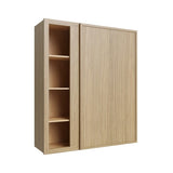 Oslo Oak Blind Wall Cabinet - 36" W x 42" H