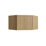 Oslo Oak Corner Wall Cabinet - 24" W x 15" H
