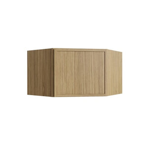 Oslo Oak Corner Wall Cabinet - 24